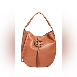 AUTHENTIC Tory Burch Miller metal slouchy hobo bag